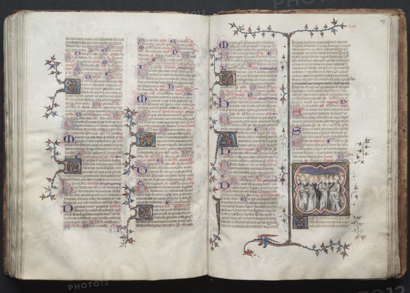 The Gotha Missal: Fol. 127r, All Saints, c. 1375. Creator: Master of the Boqueteaux (French); Workshop, and.