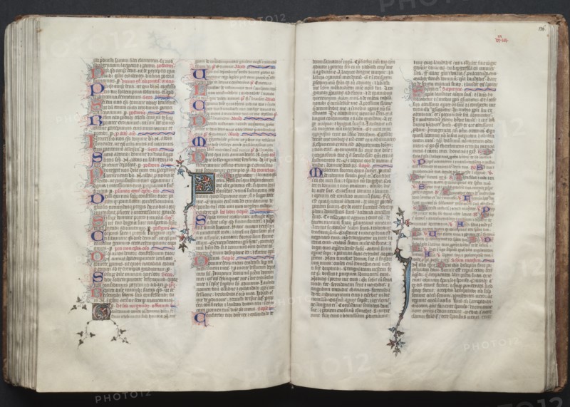 The Gotha Missal: Fol. 136r, Text, c. 1375. Creator: Master of the Boqueteaux (French); Workshop, and.