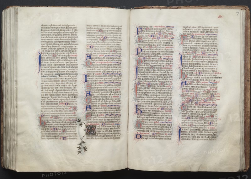 The Gotha Missal: Fol. 137r, Text, c. 1375. Creator: Master of the Boqueteaux (French); Workshop, and.