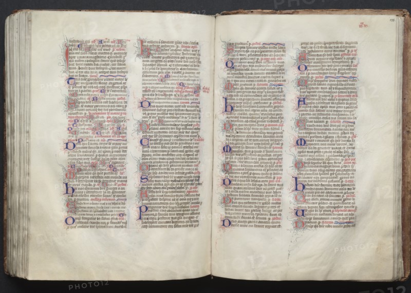 The Gotha Missal: Fol. 138r, Text, c. 1375. Creator: Master of the Boqueteaux (French); Workshop, and.