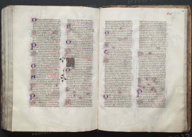 The Gotha Missal: Fol. 139v, Text, c. 1375. Creator: Master of the Boqueteaux (French); Workshop, and.