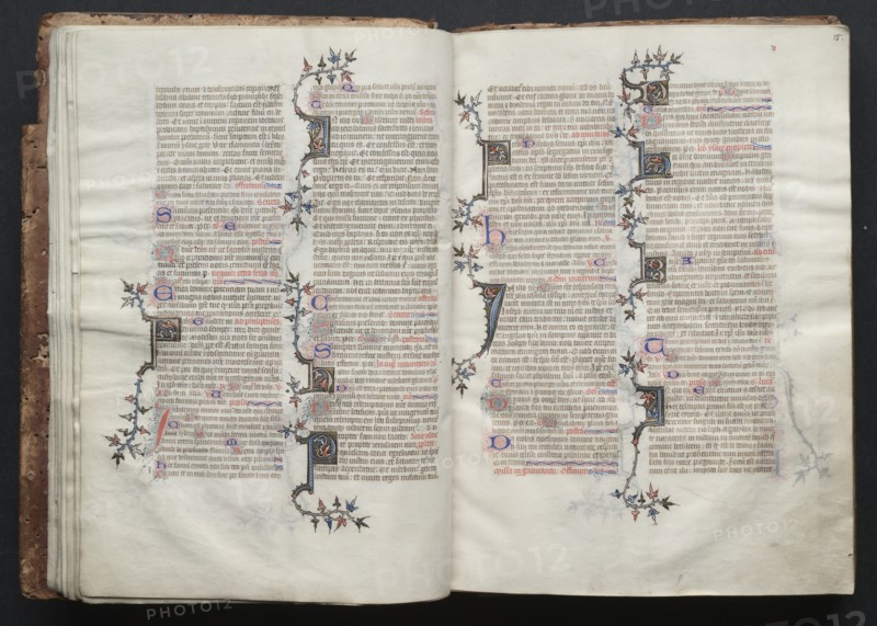 The Gotha Missal: Fol. 14v, Text, c. 1375. Creator: Master of the Boqueteaux (French); Workshop, and.