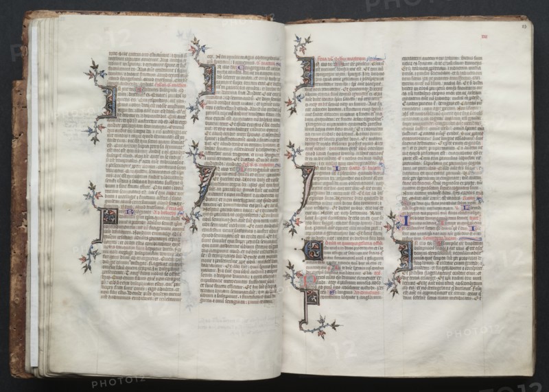 The Gotha Missal: Fol. 23r, Text, c. 1375. Creator: Master of the Boqueteaux (French); Workshop, and.