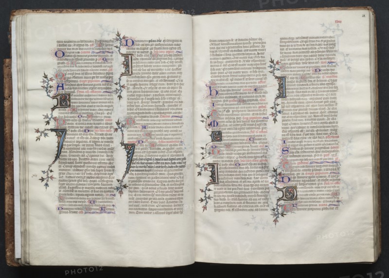 The Gotha Missal: Fol. 28r, Text, c. 1375. Creator: Master of the Boqueteaux (French); Workshop, and.