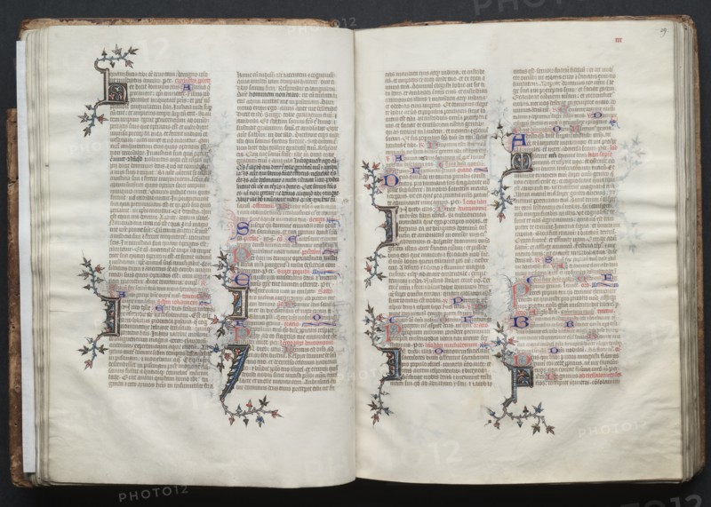 The Gotha Missal: Fol. 28v, Text, c. 1375. Creator: Master of the Boqueteaux (French); Workshop, and.