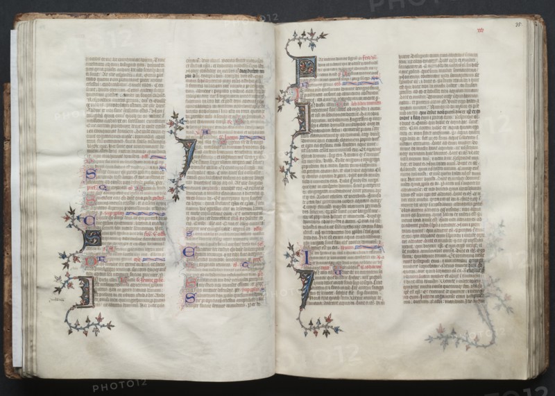 The Gotha Missal: Fol. 34v, Text, c. 1375. Creator: Master of the Boqueteaux (French); Workshop, and.