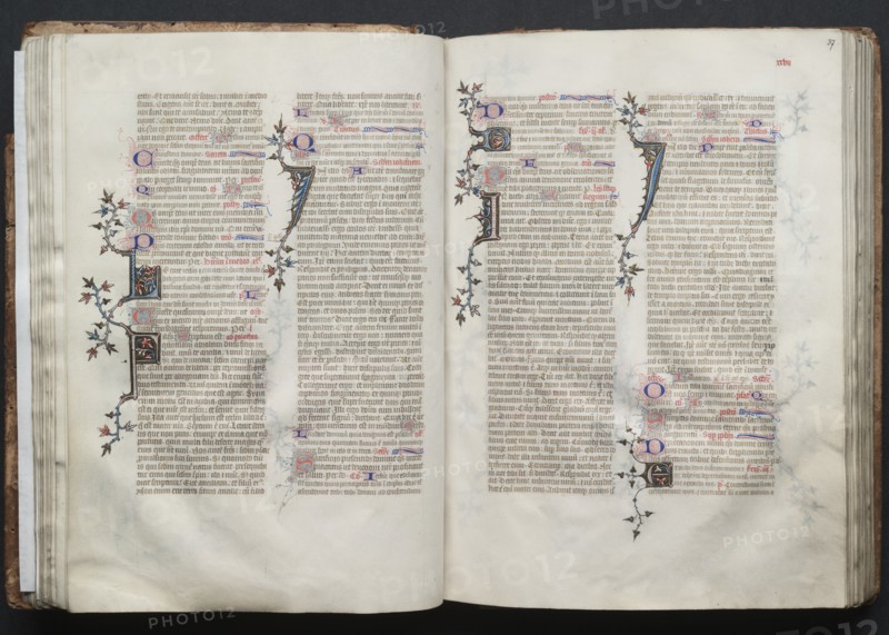 The Gotha Missal: Fol. 36v, Text, c. 1375. Creator: Master of the Boqueteaux (French); Workshop, and.