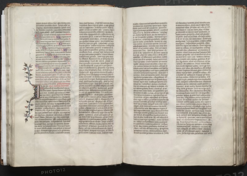 The Gotha Missal: Fol. 51v, Text, c. 1375. Creator: Master of the Boqueteaux (French); Workshop, and.