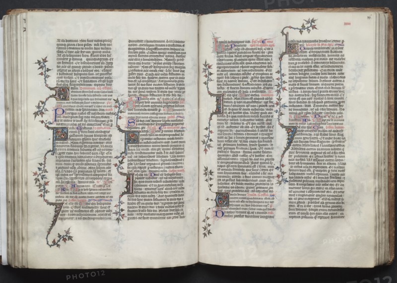 The Gotha Missal: Fol. 85v, Text, c. 1375. Creator: Master of the Boqueteaux (French); Workshop, and.