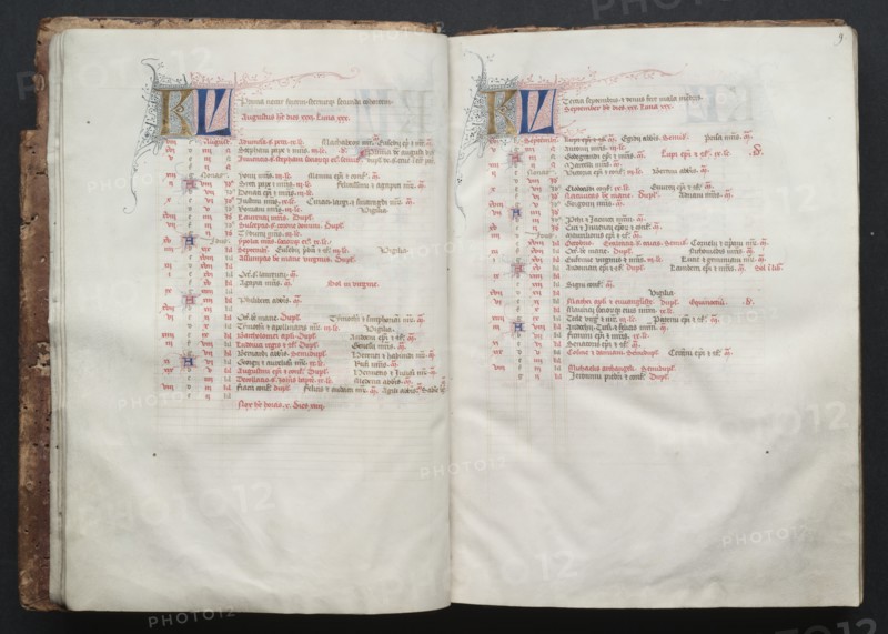 The Gotha Missal: Fol. 9r, Text , c. 1375. Creator: Master of the Boqueteaux (French); Workshop, and.