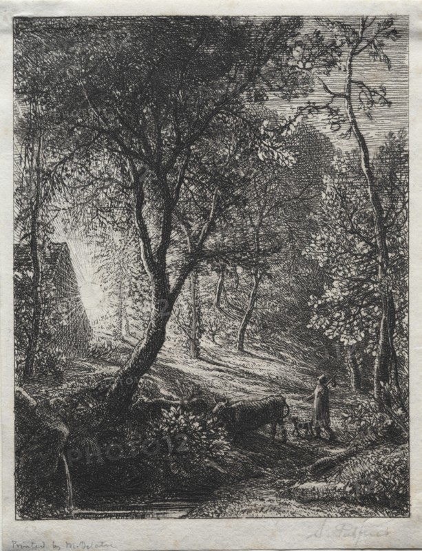The Herdsman's Cottage, 1850. Creator: Samuel Palmer (British, 1805-1881).