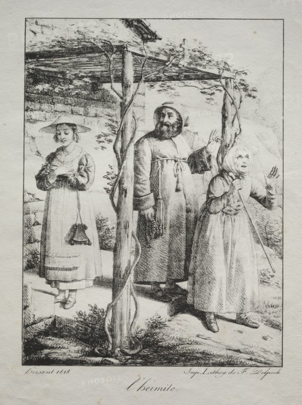 The Hermit, 1818. Creator: Louis Hersent (French, 1777-1860).