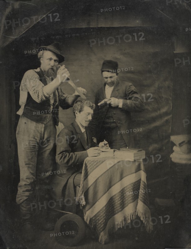 The Hold-Up, 1880s. Creator: Unidentified Photographer.