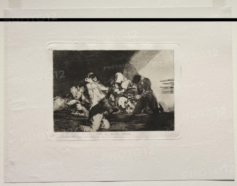 The Horrors of War: One Cant Look. Creator: Francisco de Goya (Spanish, 1746-1828).