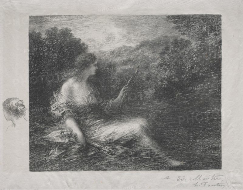 The Huntress, 1892. Creator: Henri Fantin-Latour (French, 1836-1904).