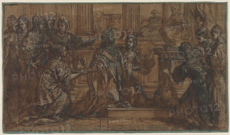 The Idolatry of Solomon, 1622-1623. Creator: Pietro da Cortona (Italian, 1596-1669).
