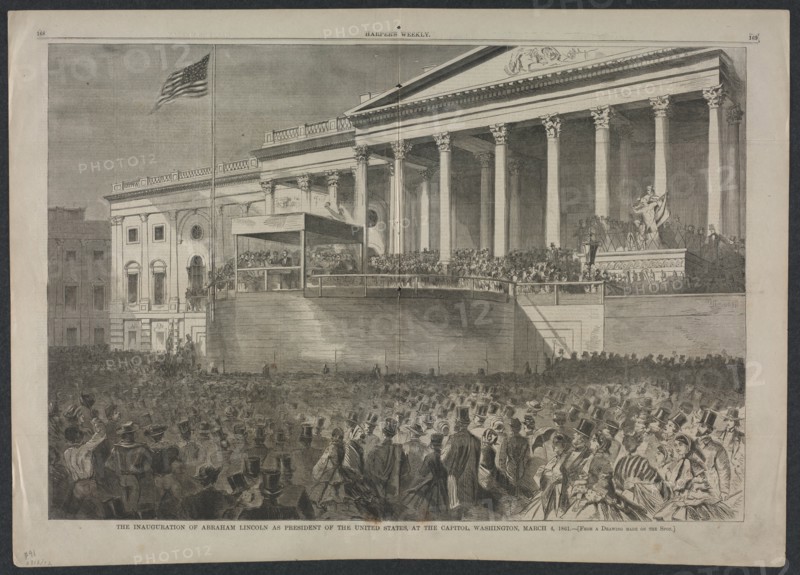 The Inauguration of Abraham Lincoln as President of the United States?, March 4, 1861, 1861. Creator: Winslow Homer (American, 1836-1910).