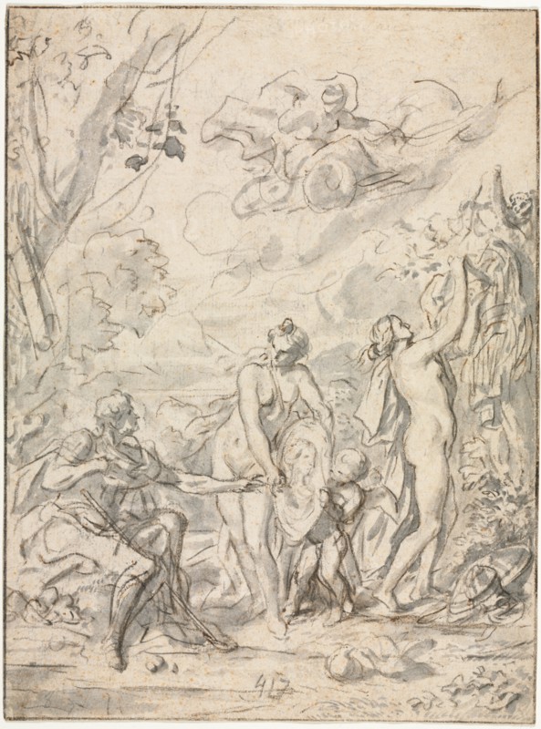 The Judgment of Paris, c. 1740-1750. Creator: Unknown.