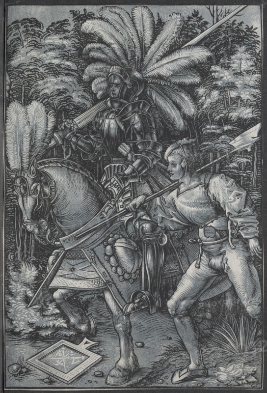 The Knight and Lansquenet, c. 1512. Creator: Hans Wechtlin (German, 1480/85-aft 1526).