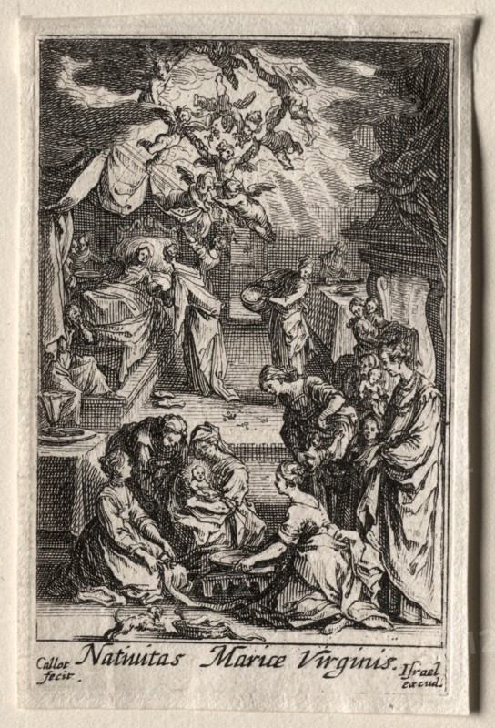 The Life of the Virgin: The Birth of the Virgin. Creator: Jacques Callot (French, 1592-1635).