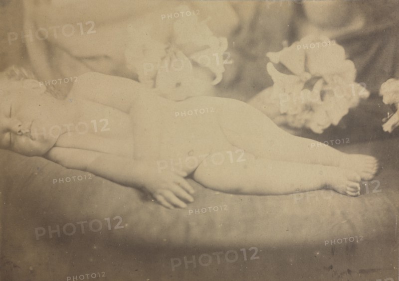 The Lily and the Lamb, c. 1865. Creator: Julia Margaret Cameron (British, 1815-1879).