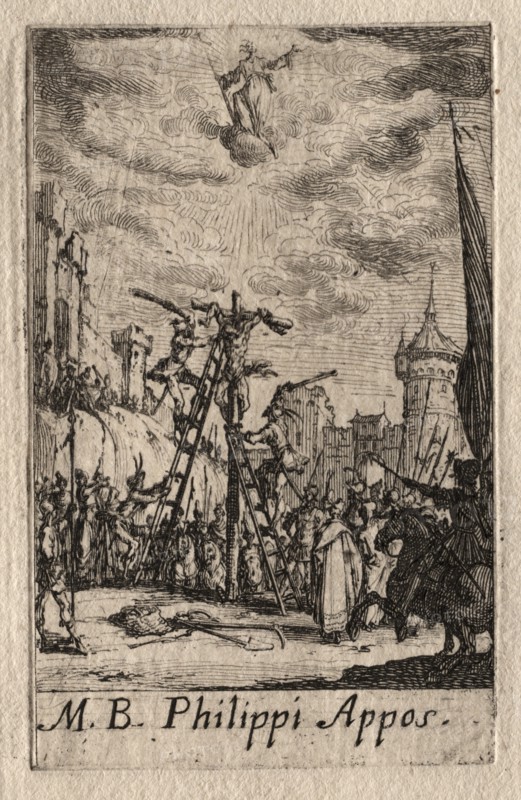 The Martyrdom of the Apostles: St. Philip. Creator: Jacques Callot (French, 1592-1635).