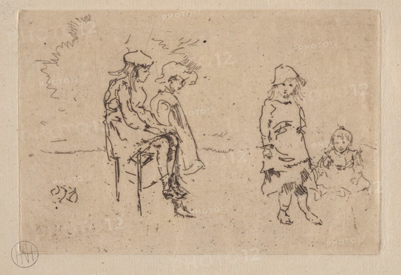 The Menpes Children. Creator: James McNeill Whistler (American, 1834-1903).