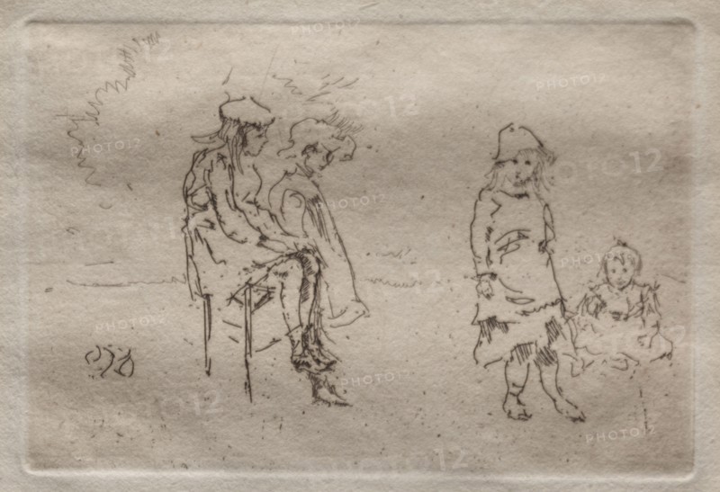 The Menpes Children. Creator: James McNeill Whistler (American, 1834-1903).