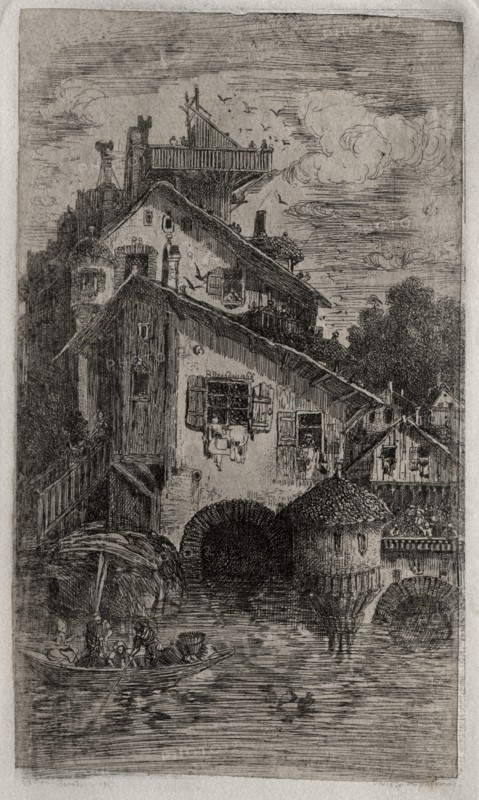 The Mill, 1866. Creator: Rodolphe Bresdin (French, 1822-1885).