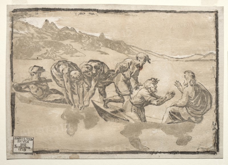 The Miraculous Draught of Fishes. Creator: Ugo da Carpi (Italian, c. 1479-c. 1532).