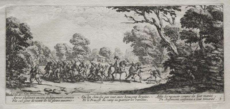 The Miseries of War: Arrest of Malefactors, 1633. Creator: Jacques Callot (French, 1592-1635).