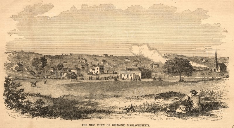 The New Town of Belmont, Massachusetts, 1859. Creator: Winslow Homer (American, 1836-1910).