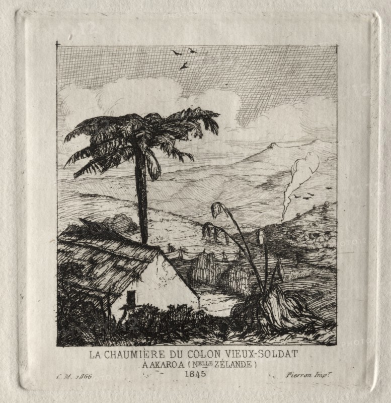 The Old-soldier Settler's Hut at Akaroa, 1845, 1866. Creator: Charles Meryon (French, 1821-1868).