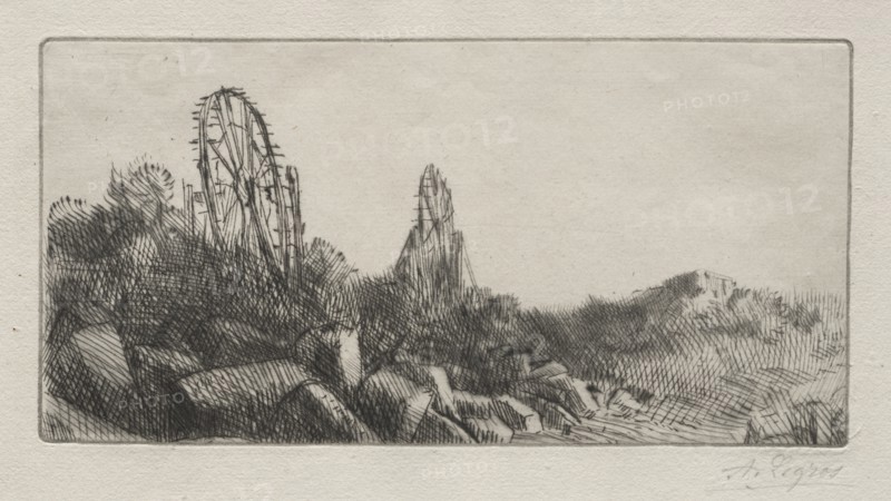 The Old Stone Quarries of Montrouge. Creator: Alphonse Legros (French, 1837-1911).