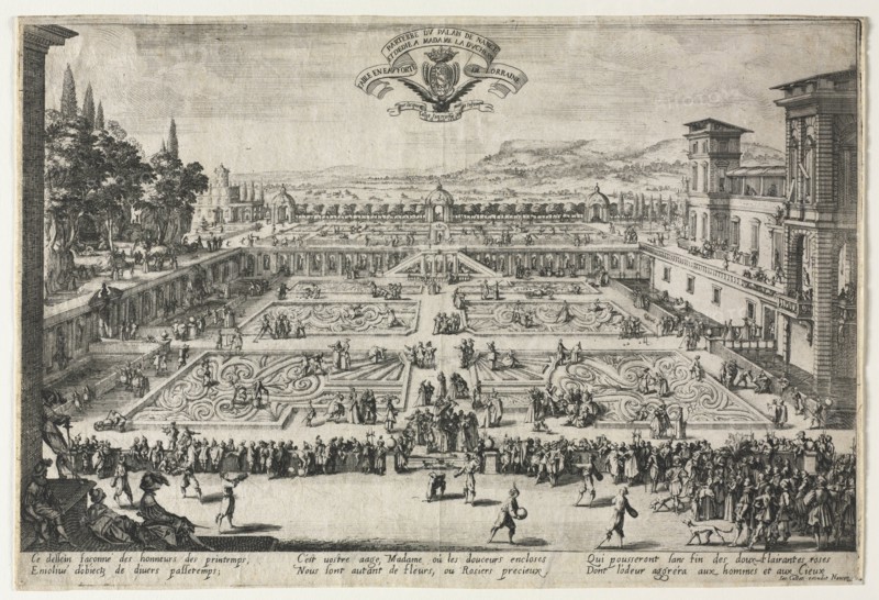 The Palace Gardens at Nancy, 1625. Creator: Jacques Callot (French, 1592-1635).