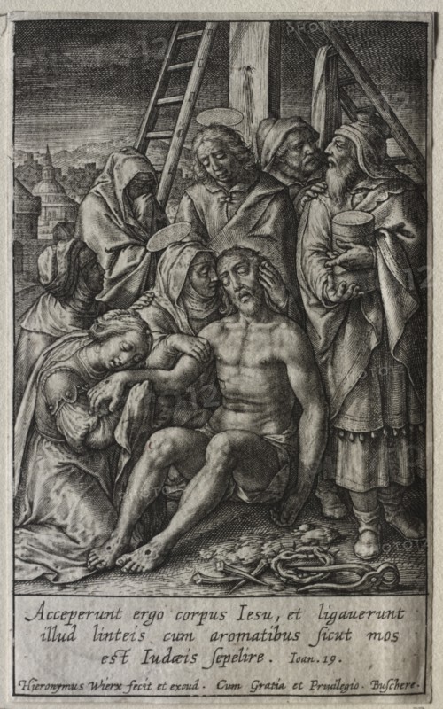 The Passion: Deposition from the Cross. Creator: Hieronymus Wierix (Flemish, 1553-1619).