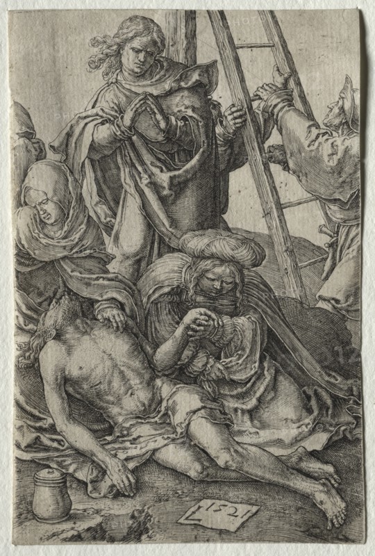 The Passion: Descent from the Cross, 1521. Creator: Lucas van Leyden (Dutch, 1494-1533).