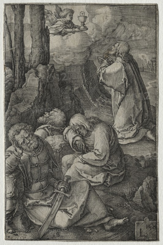 The Passion: The Agony in the Garden, 1521. Creator: Lucas van Leyden (Dutch, 1494-1533).