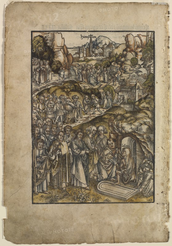 The Passion: The Raising of Lazarus, before 1508. Creator: Urs I Graf (Swiss, c. 1485-1527/29).