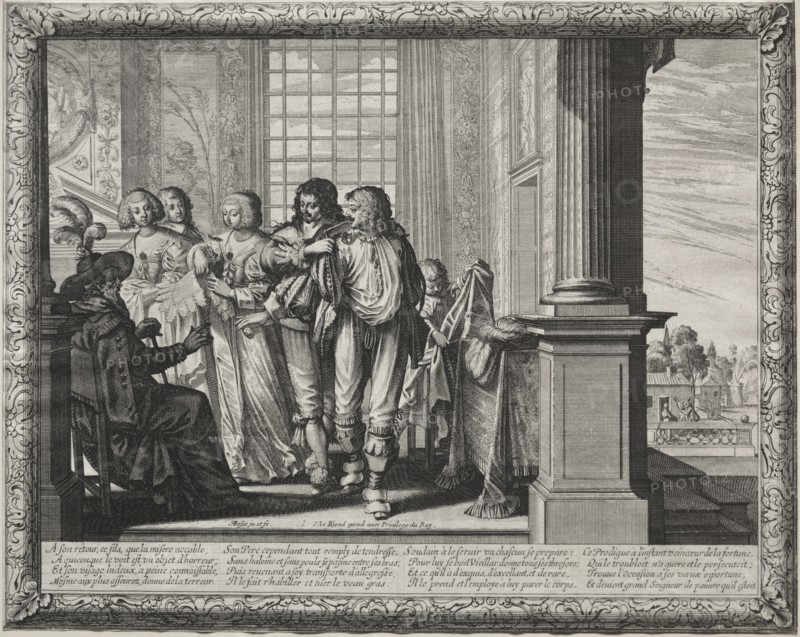 The Prodigal Son: Dressing for the Feast. Creator: Abraham Bosse (French, 1602-1676).