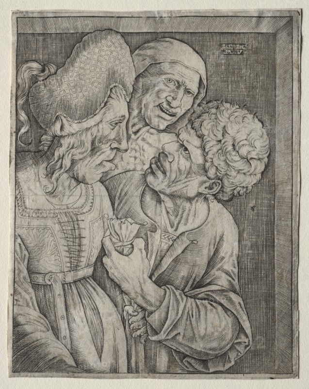 The Rich Old Woman. Creator: Agostino Musi (Italian, 1490-1540).
