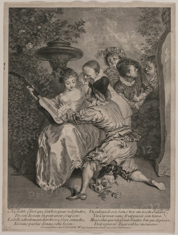 The Romancer, 1727. Creator: Charles-Nicolas Cochin (French, 1715-1790).