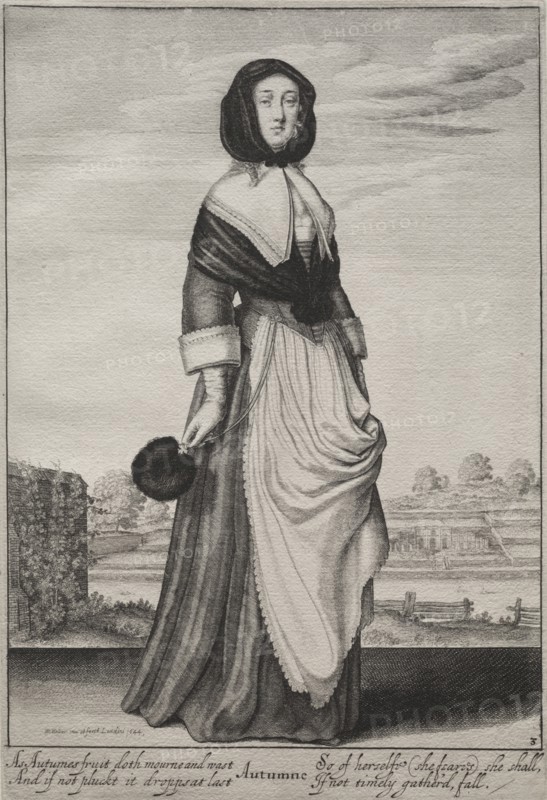 The Seasons: Autumn, 1643-1644. Creator: Wenceslaus Hollar (Bohemian, 1607-1677).