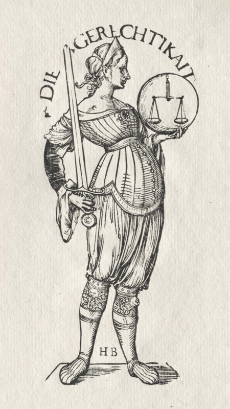 The Seven Virtues: Justice. Creator: Hans Burgkmair (German, 1473-1531).