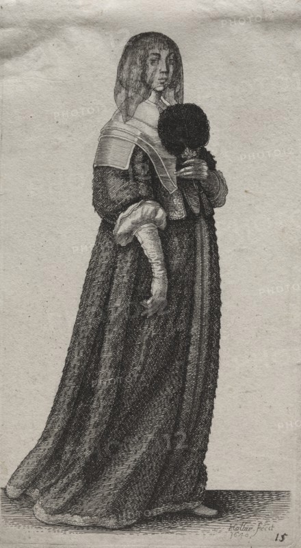 The Several Habits of English Women, from the Nobility to the Country Women..., 1640. Creator: Wenceslaus Hollar (Bohemian, 1607-1677).
