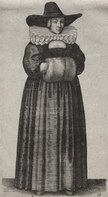 The Several Habits of English Women, from the Nobility to the Country Women..., 1640. Creator: Wenceslaus Hollar (Bohemian, 1607-1677).