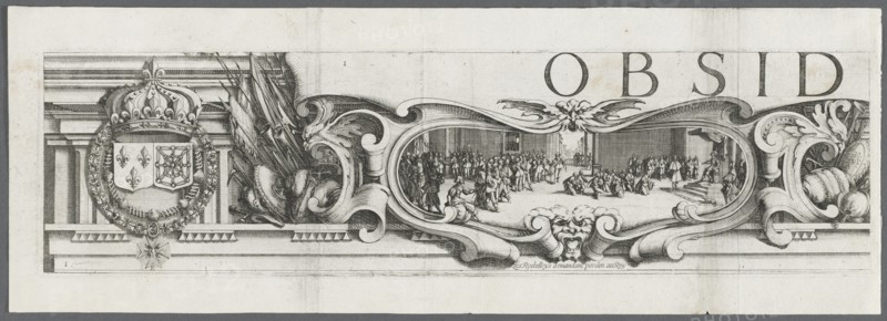 The Siege of La Rochelle: Plate 1, 1628-1630. Creator: Jacques Callot (French, 1592-1635); Abraham Bosse (French, 1602-1676), and.