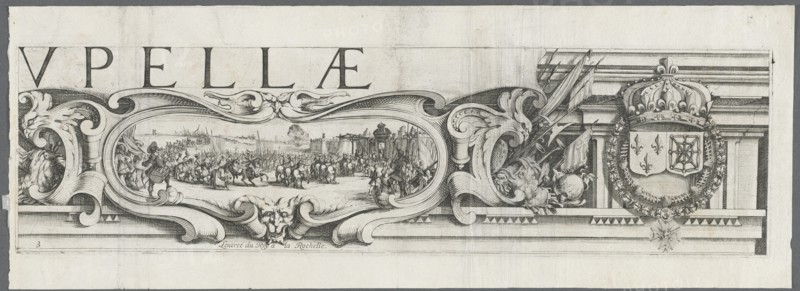 The Siege of La Rochelle: Plate 3, 1628-1630. Creator: Jacques Callot (French, 1592-1635); Abraham Bosse (French, 1602-1676), and.