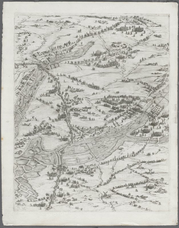 The Siege of La Rochelle: Plate 7, 1628-1630. Creator: Jacques Callot (French, 1592-1635).
