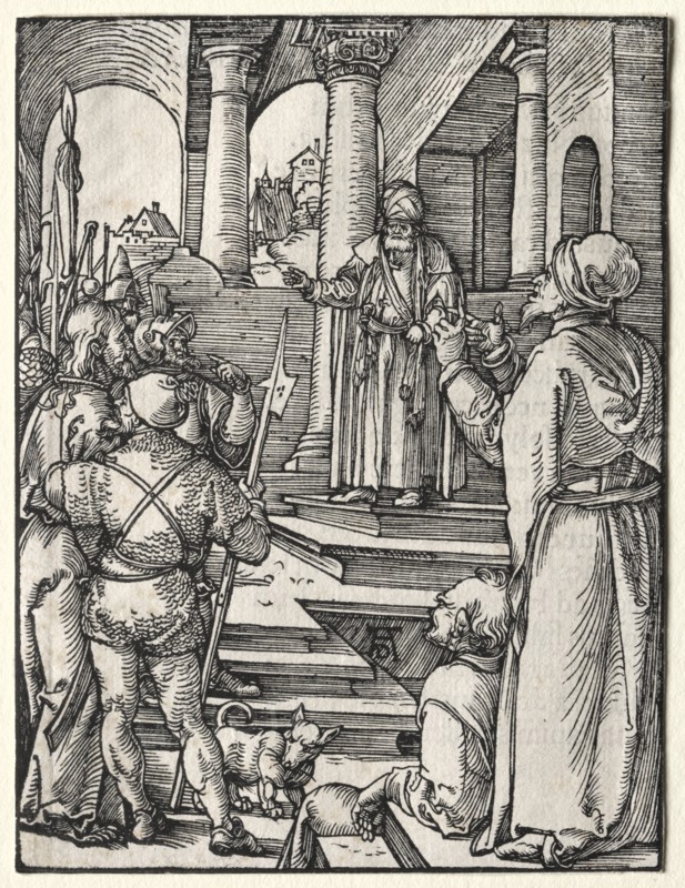 The Small Passion: Christ Before Pilate, c. 1509-1511. Creator: Albrecht Dürer (German, 1471-1528).